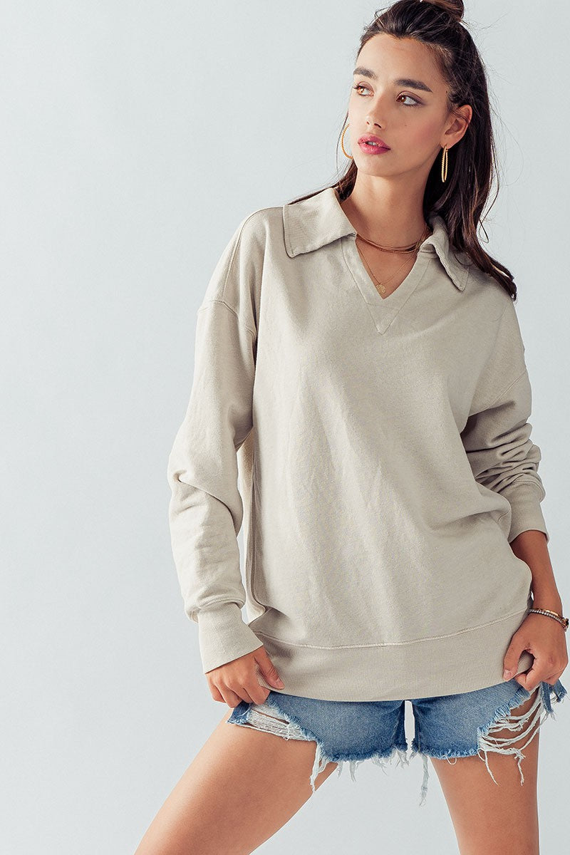 Alyssa Collar Sweatshirt