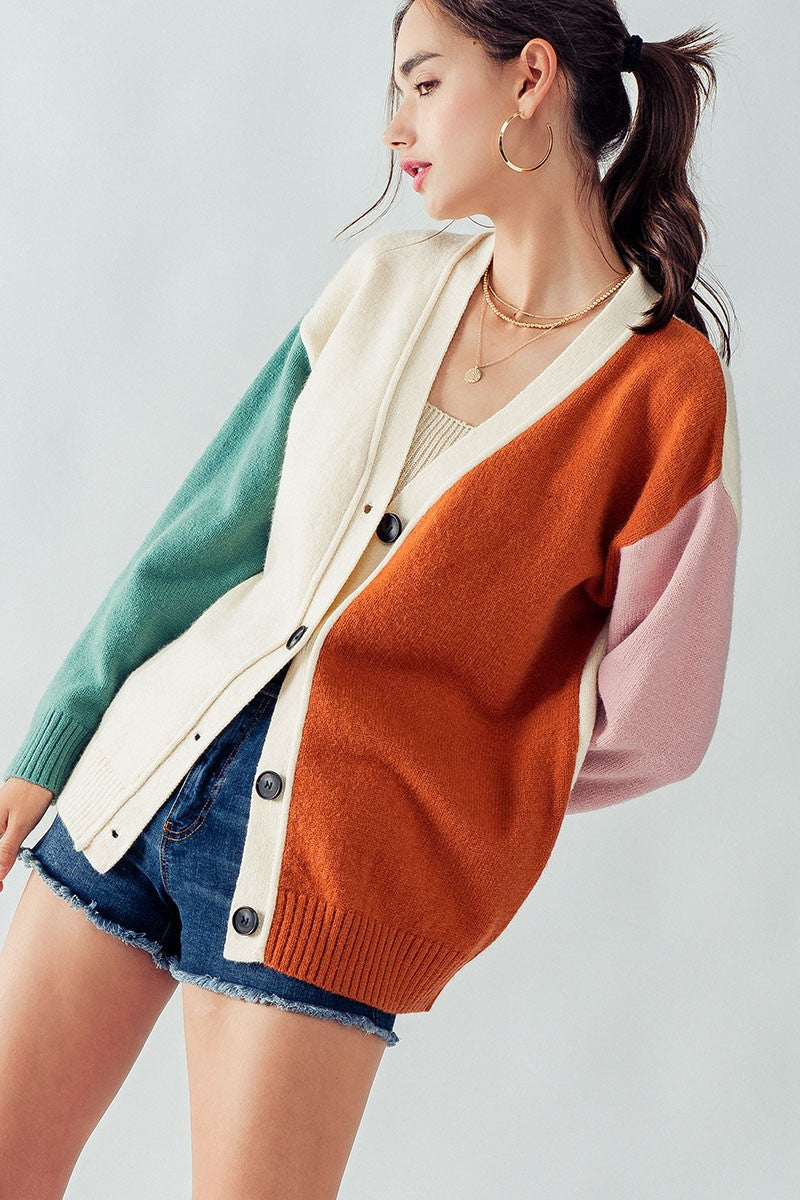 Hailee Multi Color Cozy Cardigan