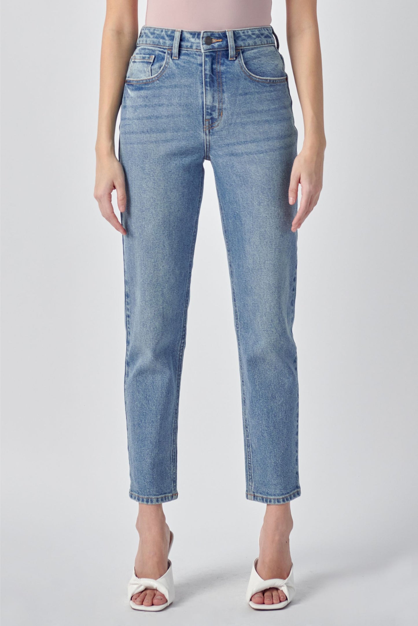 Kat High Rise Slim Straight Jeans