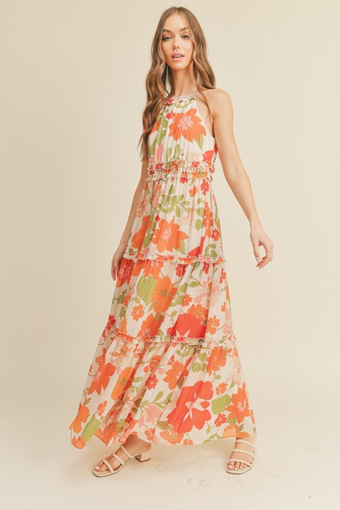 Abby Floral Tiered Dress